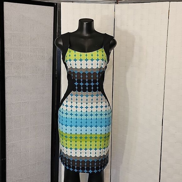 BRAND NEW LONDON TIMES MULTI-COLOR POLKA-DOT WOMEN'S DRESS - Picture 1 of 14